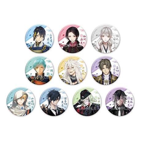 【刀剣乱舞ONLINE × 星河動漫】中国限定発売 通常絵 トレーディング 缶バッジ（全10種）