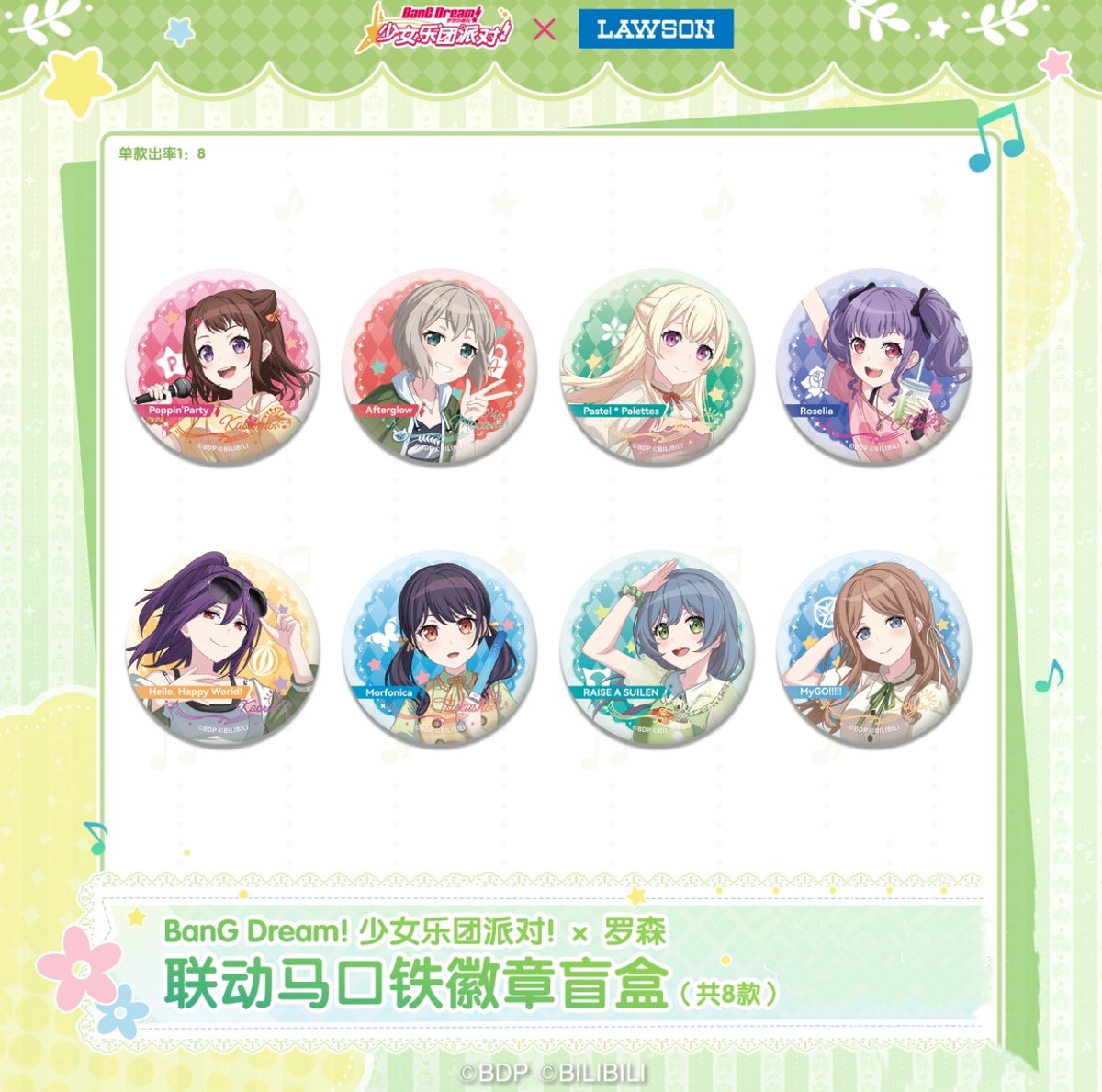 BanG Dream! × ローソン】LAWSON中国発売 2025年コラボ