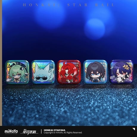 【崩壊：スターレイル】Honkai Star Rail 「パムの展覧館」シリーズ スクエア 角形 缶バッジ（全25種）※180日以内発送予定