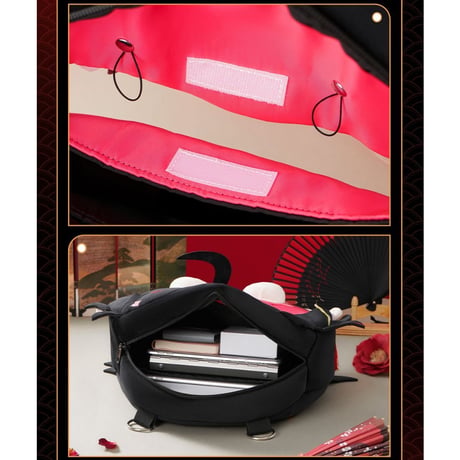 【NIJISANJI EN × Bilibili Goods】にじさんじ Vox Akuma 「超開心」UWAシリーズ 収納バッグ 4ways 痛バッグ ぬいバッグ （全1種） ※予約販売