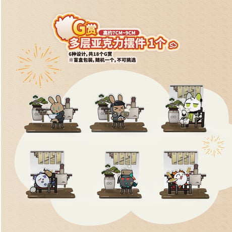 再入荷希望はお問い合わせください【国際EMS直送・送料込み】一番くじ X アークナイツ 朝陇山「兎兎炎国遊」 万代 中国数量限定くじ