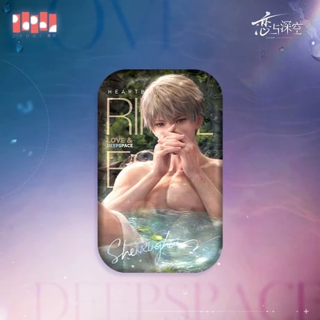 在庫販売【恋と深空】Love and Deepspace 中国通販 「心のさざ波」角型 スクエア缶バッジ（全3種）