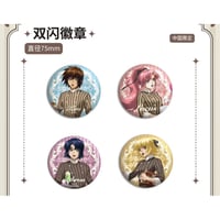 中国限定発売【機動戦士ガンダムSEED FREEDOM x 墟弥Goods】2024年 中国復刻 コラボカフェ グリッター 缶バッジ（全4種）