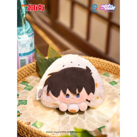 【名探偵コナン × Minidoll 迷你多】Detective Conan 中国限定発売 「超うまい」シリーズ おにぎり型 ぬいぐるみキーホルダー 8cm（全7種）