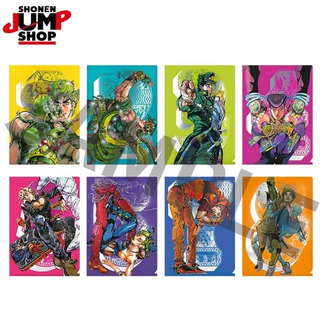ジョジョの奇妙な冒険　中国上海限定ジャンプショップ　クリアファイル 6枚セット ジョジョの奇妙な冒険 中国上海限定ジャンプショップ クリアファイル 6