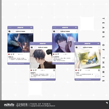 【未定事件簿】「珍藏」定格CG アクリルフォトカードセット 第二弾  ※お取り寄せ