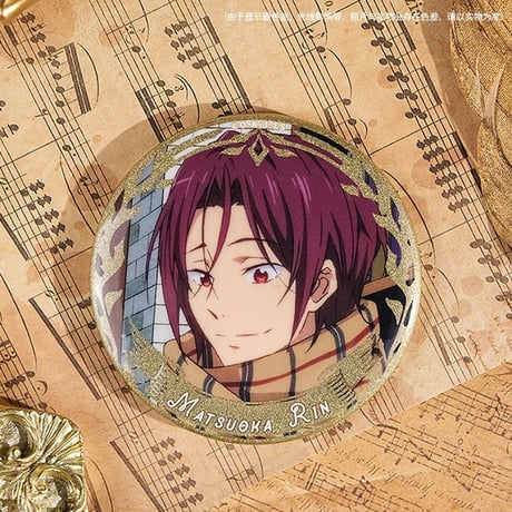 【Free! × 谷子熊 KUMAGUZI】映画 ハイ・スピード－Free！Starting Days 中国限定発売 図書館風 缶バッジ マグネット式缶バッジ（全4種）