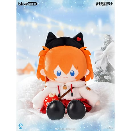 【新世紀エヴァンゲリオン × Bilibili Goods】EVANGELION 中国期間限定 POP UP「Falling in Winter」おすわり ぬいぐるみ 40cm（全5種）