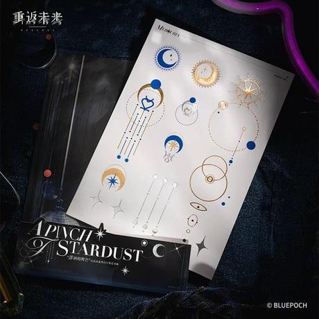 8/10〆【リバース：1999 】中国発売 重返未来：1999 *落洒的辉芒* メルクリア/环状水星/Mercuria キャラ印象 タトゥーシール 3枚セット（全1種）