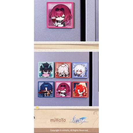 【崩壊：スターレイル】Honkai Star Rail 「パムの展覧館」シリーズ 流砂アクリル マグネット（全6種）※180日以内発送予定