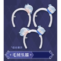 【名探偵コナン × 卡游 KAYOU】2025年中国上海 POP-UP SHOP「永夜序曲」雪だるま ぬいぐるみカチューシャ（全2種）組み合わせ可能