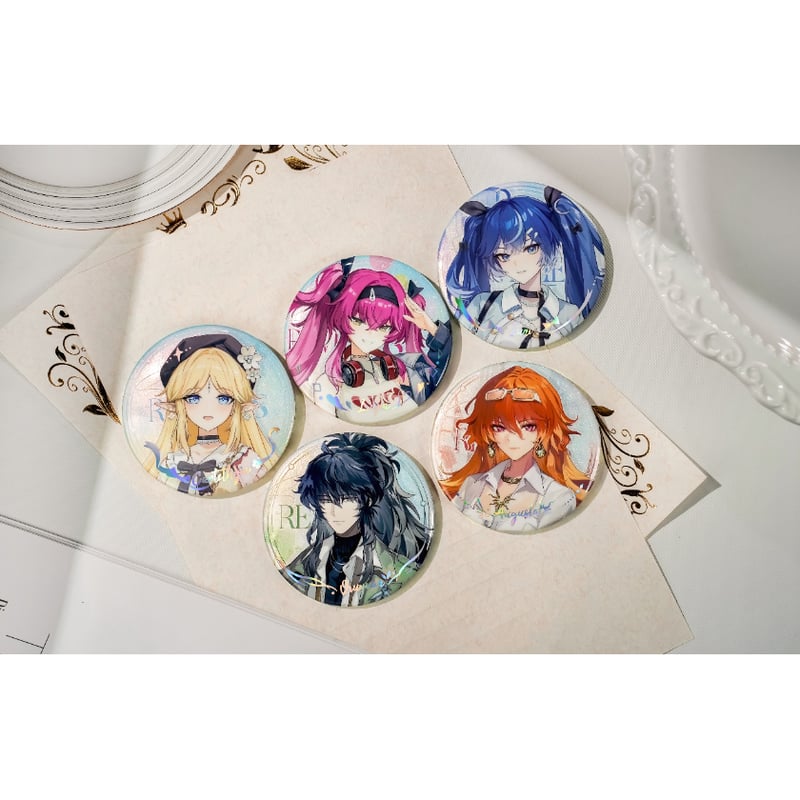 鳴潮 × KAKACODE】中国発売 「澄空漫頻」 等身 缶バッジ（全5種） | 神里屋