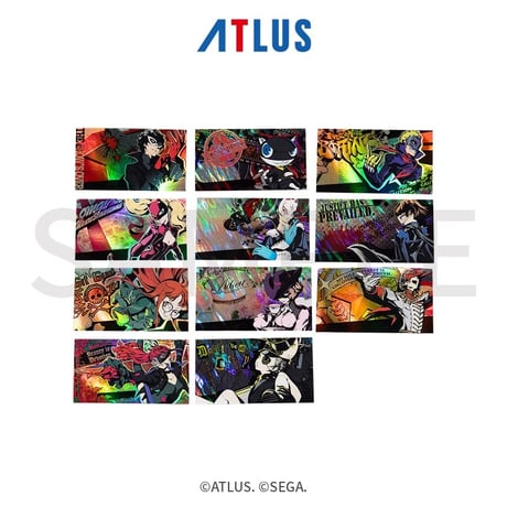 【ペルソナ5 ザ・ロイヤル：P5R 】Atlus SEGA STORE 中国限定発売 Persona 5 Royal トレーディング ポストカード（全11種）