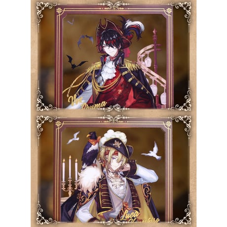 【NIJISANJI EN × Bilibili Goods】にじさんじ Luxiem「航海家」シリーズ クリアカード Luca / Vox（全2種） ※予約販売