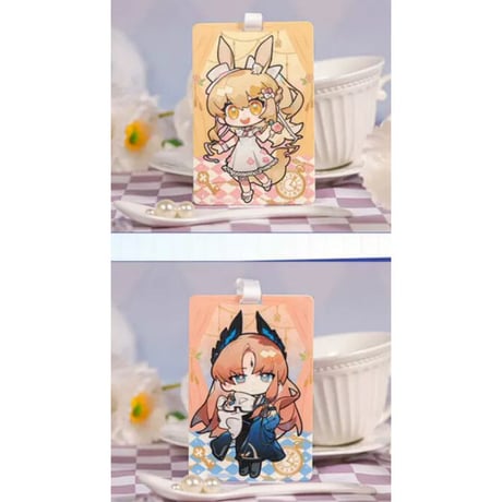 事後通販【アークナイツ × IPSTAR】中国限定 「茶会之約」 コラボカフェ ネームタグ スーツケース用タグ（全6種）