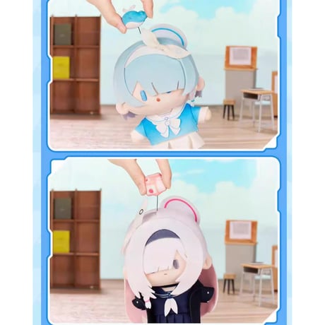 【ブルーアーカイブ × BilibiliGoods】-Blue Archive- ブルアカ 中国限定発売 TOPシリーズ ぬいぐるみ マスコット 約15cm（全2種）