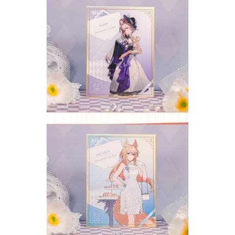 事後通販【アークナイツ × IPSTAR】中国限定 「茶会之約」 コラボカフェ 色紙 サインボード（全6種）