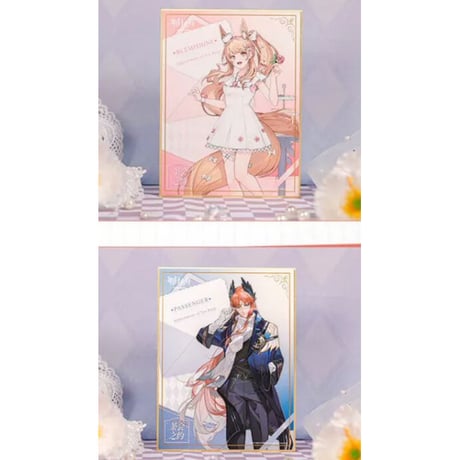 事後通販【アークナイツ × IPSTAR】中国限定 「茶会之約」 コラボカフェ 色紙 サインボード（全6種）