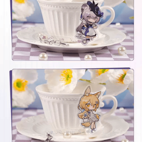 事後通販【アークナイツ × IPSTAR】中国限定 「茶会之約」 コラボカフェ SD アクリルキーホルダー ストラップ（全6種）
