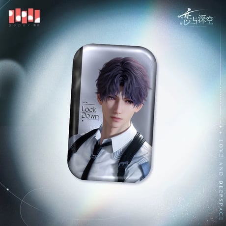 在庫販売【恋と深空】Love and Deepspace 中国公式通販「心影瞬間」スクエア 缶バッジ（全4種） ※受注生産