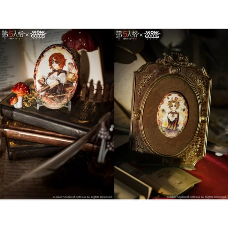 事後通販【第五人格 × 我推的谷】中国限定発売 「千年書旅」シリーズ トレーディング 楕円形缶バッジ（全8種）