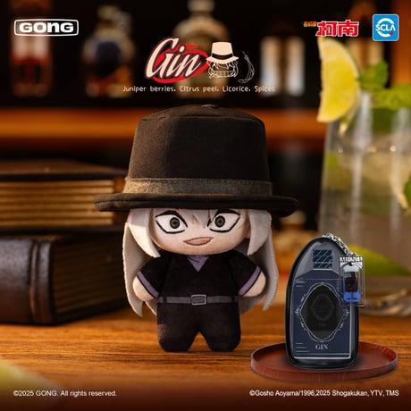 【名探偵コナン × 共鳴 GONG】Detective Conan × POPMART 中国限定発売 「黒の組織 酒リスト」ぬいぐるみ 約11cm 収納バッグ付き（全5種）