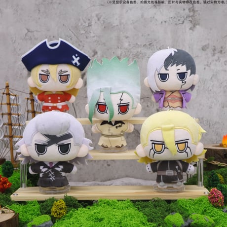 三次予約【Dr.STONE × LUFENG】ドクターストーン 中国限定発売 「眼萌萌」トレーディング  ぬいぐるみ （全5種）入金後30日以内発送