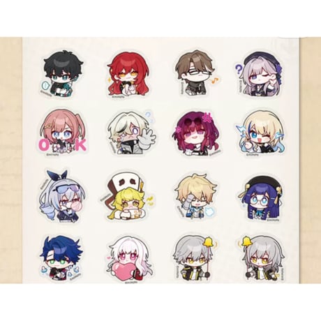 【崩壊：スターレイル】Honkai Star Rail 「パムの展覧館」シリーズ SD ちびキャラ ステッカー パック（全11種）※180日以内発送予定