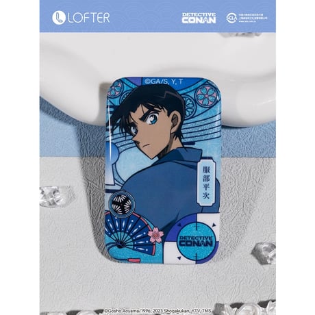 【名探偵コナン × NetEase LOFTER】コラボ 中国発売「彩窓」スクエア缶バッジ（全6種） ※予約販売