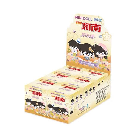 【名探偵コナン × Minidoll 迷你多】中国限定発売 「浮花絵影」 トレーディング ぬいぐるみキーホルダー マスコット 約8cm（通常版全6種/シークレット全1種）