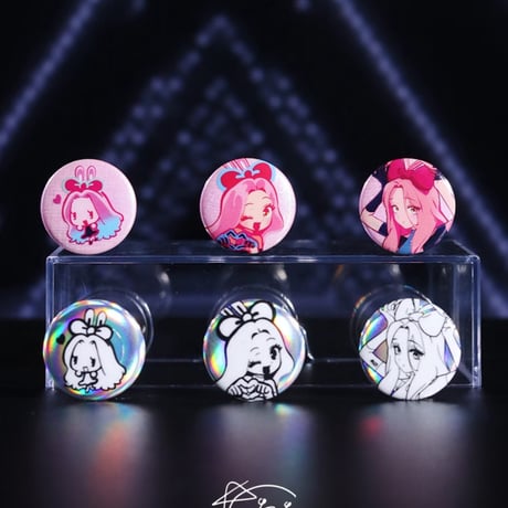【ALIEN STAGE × AET 漫娯販】エイリアンステージ 「兎」シリーズ トレーディング ミニ缶バッジ（全6種）