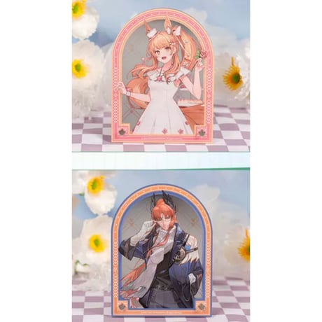 事後通販【アークナイツ × IPSTAR】中国限定 「茶会之約」 コラボカフェ ミラー風 アクリルスタンド アクスタ（全6種）