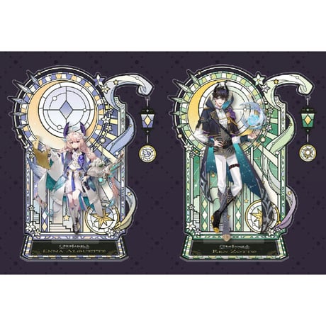 ※事後在庫販売【NIJISANJI EN × IPSTAR】中国限定 コラボカフェ 花窓アクリルスタンド（全6種）