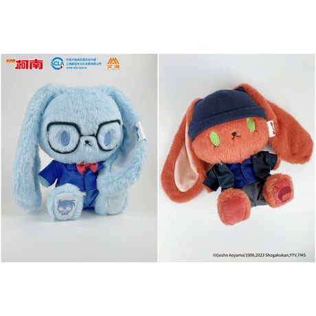 【名探偵コナン × AIMON 】中国発売 Bunny 兎  うさぎ ぬいぐるみ 21cm アクキー付き（全6種） ※予約販売