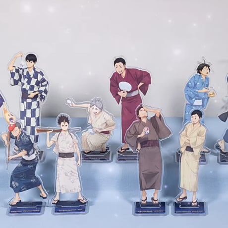【ハイキュー!! × 星河動漫 】中国発売 「浴衣」着物 夏祭り アクリルスタンド アクスタ セット（全5種）