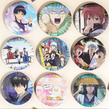 在庫販売【銀魂 × 谷子熊 KUMAGUZI】Gintama 中国限定発売 トレーディング缶バッジ 第一弾（全9種）