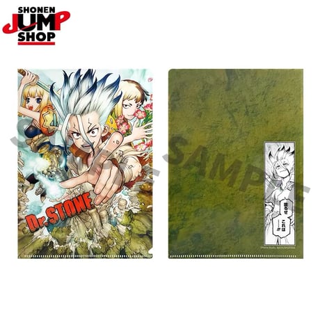 【Dr.STONE】SHONEN JUMP SHOP 上海 ジャンプショップ中国限定 カラーイラスト クリアファイル（全3種）
