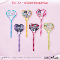 事後通販【時光代理人 × サンリオ × 三月兽】LINK CLICK 中国限定コラボ POP-UP Sanrio characters ハート型アクリルスティック（全6種）