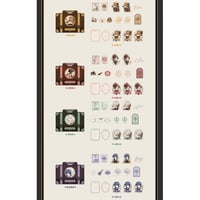 【未定事件簿× IPSTAR】2022年中国期間限定 コラボカフェ ステッカーセット（16枚入） ※11月11日発売