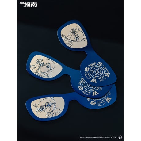 在庫販売【名探偵コナン】2025年中国限定 「永遠の一瞬」POP UP SHOP メタリックメガネ型しおり（全9種）