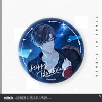 ※現品【未定事件簿】「韶华若梦」左京静真 2022年誕生日 バースデー限定 主人公 二人 缶バッジ 65mm