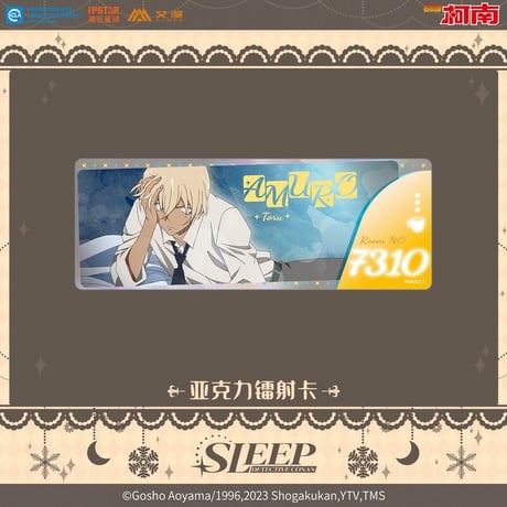 ※再入荷【名探偵コナン】中国 「Sleepシリーズ」アクリルホログラムチケット