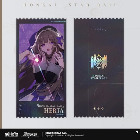 【崩壊：スターレイル】Honkai Star Rail 「発車カウントダウン」シリーズ ホログラムチケット ホロチケ 記念カード 7枚セット（全1種）※180日以内発送予定