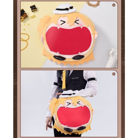 【NIJISANJI EN × Bilibili Goods】にじさんじ Luca Kaneshiro 「超開心」UWAシリーズ 収納バッグ 4ways 痛バッグ ぬいバッグ （全1種） ※予約販売
