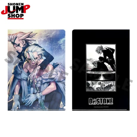 【Dr.STONE】SHONEN JUMP SHOP 上海 ジャンプショップ中国限定 カラーイラスト クリアファイル（全3種）