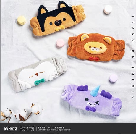 【未定事件簿】ヘアバンド 洗顔 お風呂   ※カフェグッズと同梱可
