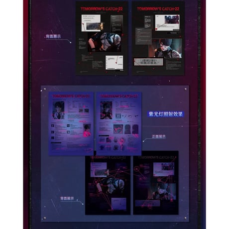 03/29〆【恋と深空】中国公式通販「明日无处可逃」ファイル+フォトカードセット（全5種）
