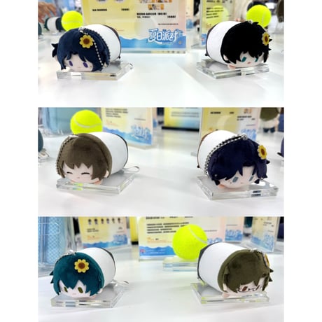 在庫販売【新テニスの王子様 × BilibiliGoods】テニプリ 2025年中国発売 「Gift for you」夏日バレンタイン 夏季制服 寝そべりぬいぐるみ マスコット（全6種）選択可