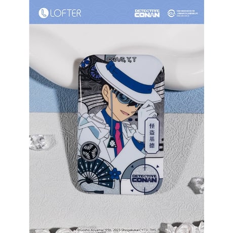 【名探偵コナン × NetEase LOFTER】コラボ 中国発売「彩窓」スクエア缶バッジ（全6種） ※予約販売