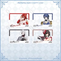 【白夜極光 × HAPPY ZOO】Alchemy Stars 中国限定 コラボカフェ お出かけ クリアカード アクリルキーホルダー（全4種）